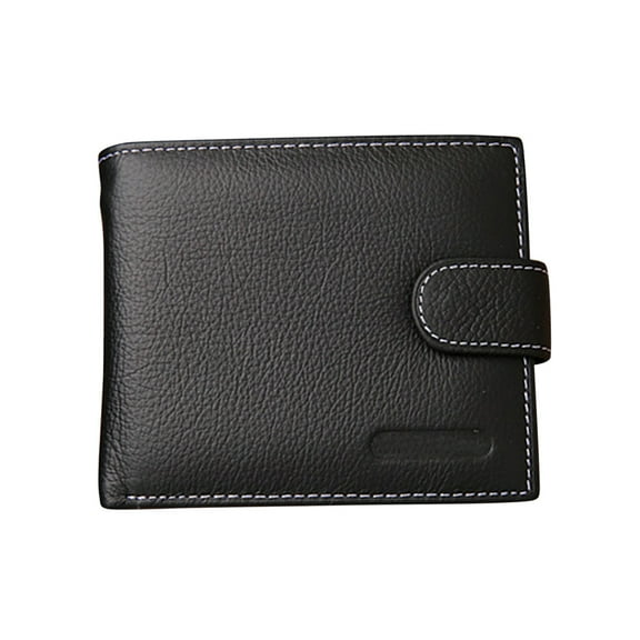 OFFIGAM Men's Black Trifold Wallet with Pocket, Photo Holders, , Purse