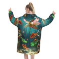 Art feature abstract Adults can wear blanket hoodiesushi oversized