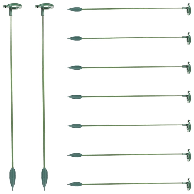 10 soportes para plantas, varillas de soporte para plantas en maceta, soportes para anillos de orquídeas y mariposas.
