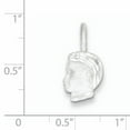 thumbnail image 2 of Sterling Silver Boy Head Charm QC1484 (21mm x 9mm), 2 of 2