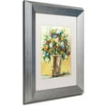 thumbnail image 2 of Trademark Fine Art "Spring Flowers in a Vase 9" Canvas Art by Hai Odelia, White Matte, Silver Frame, 2 of 4