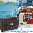 thumbnail image 4 of Radio de coche Bluetooth Pyle PLMRBTSQ1, receptor marino impermeable, 4 of 7
