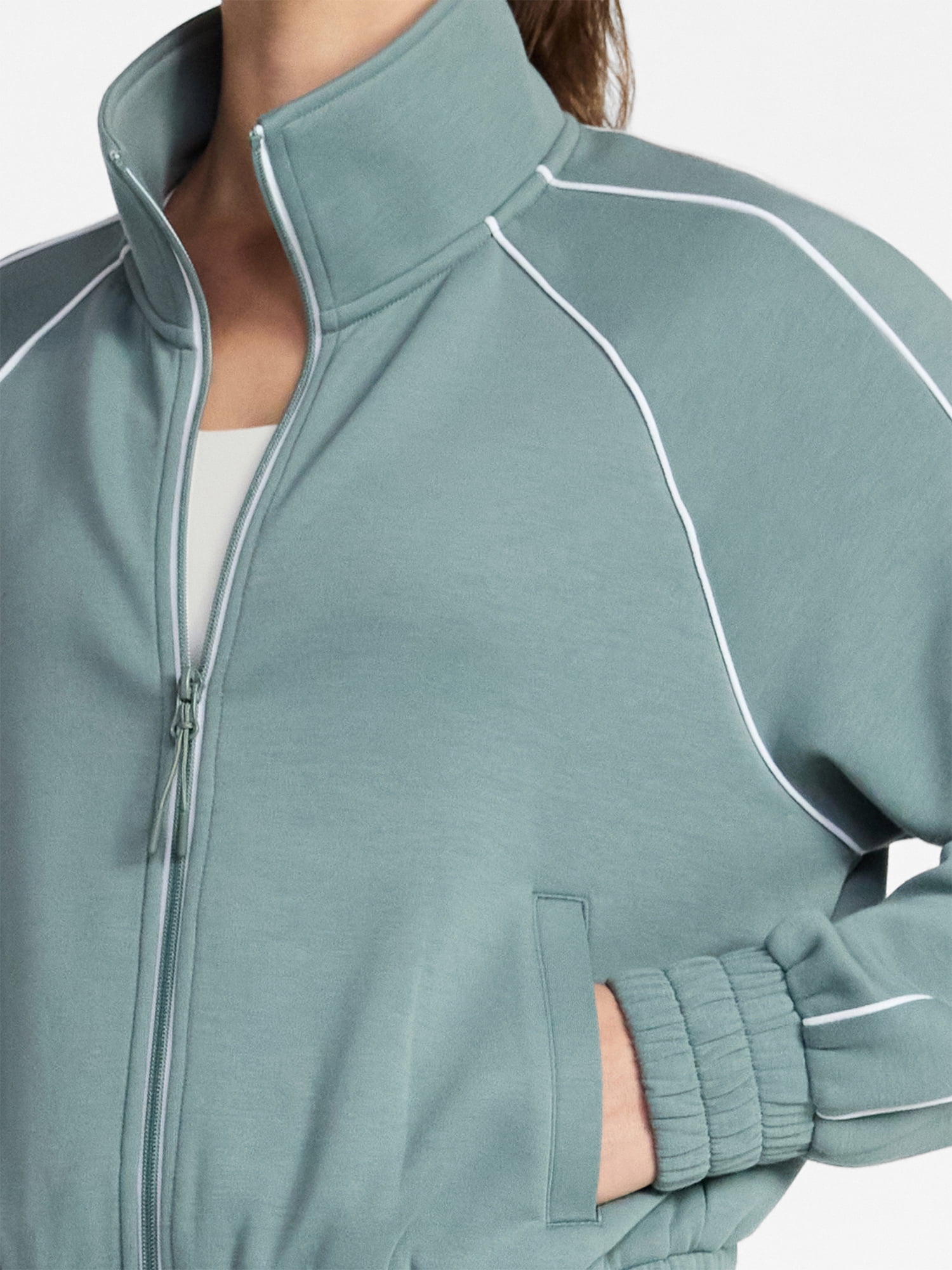 Avia Women's ScubaKnit Track Jacket, Sizes XS-XXXL
