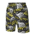 thumbnail image 6 of Uemuo White Retro Off-Road Vehicle Pattern Men's Swim Trunks Hawaiian Beach Bathing Suit Swimsuits Beach Quick-Dry Shorts with Pockets-Medium, 6 of 9