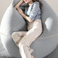 thumbnail image 5 of jiaroswwei Solid Color Cloth Lazy Lounger Bean Bag Sack Chair Sofa Dust Cover Decoration, 5 of 6