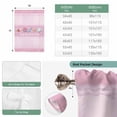 thumbnail image 6 of Pink Summer Coastal Balloon Curtains for Bedroom/Front Door/Bathroom, Modern Ocean Waves Starfish Shell Tie Up Curtains 63 Inch Length Light Filtering Kitchen Curtains Shades for Windows 46"x63", 6 of 8