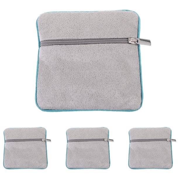 GOOHOCHY Estuche organizador de viaje para joyas, 4 unidades, bolsa portátil con cremallera para guardar collares.