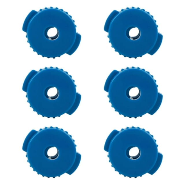 6x Tuercas de liberación rápida para platillos,Accesorios de batería,Reemplazo Tapas de platillos rápidos fáciles de instalar para Jazz,Accesorio de azul