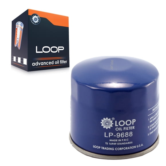 LOOP Engine Oil Filter LOP-LP9688 for Car Hyundai Kia Elantra Tucson Accent Subaru Sorento Forte Santa Fe Sport Soul Sonata Sportage Outback Mitsubishi Rio Seltos Kona Lancer GT Optima Rondo Forte5 N