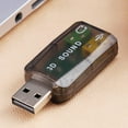 thumbnail image 4 of USB Sound Card 5.1 CH 3D Audio Adapter for Desktop Laptop Notebook Computer, 4 of 6