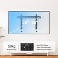 thumbnail image 4 of HOMOUNT Ultra-Slim Tilt TV Wall Mount Bracket For TVs 32-80 Inch TVs, Tilting TV MOUNT, up to 110lbs, Max VESA 600x400mm, 4 of 8