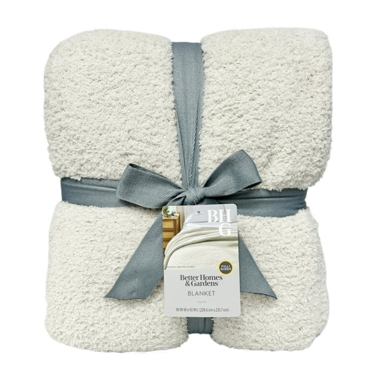 Better Homes & Gardens Cozy Knit Blanket, Beige, Full/Queen Better Homes & Gardens Cozy Knit Blanket, Beige, Full/Queen