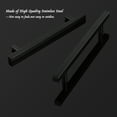 thumbnail image 4 of Knobelite 1 Pack 5Inch(128MM) Holes Spacing Kitchen Cabinet Handles Stainless Steel Cabinet Knobs Matte Black Cabinet Pulls Square Hardware Pulls for Closet Dresser Drawer, 4 of 5
