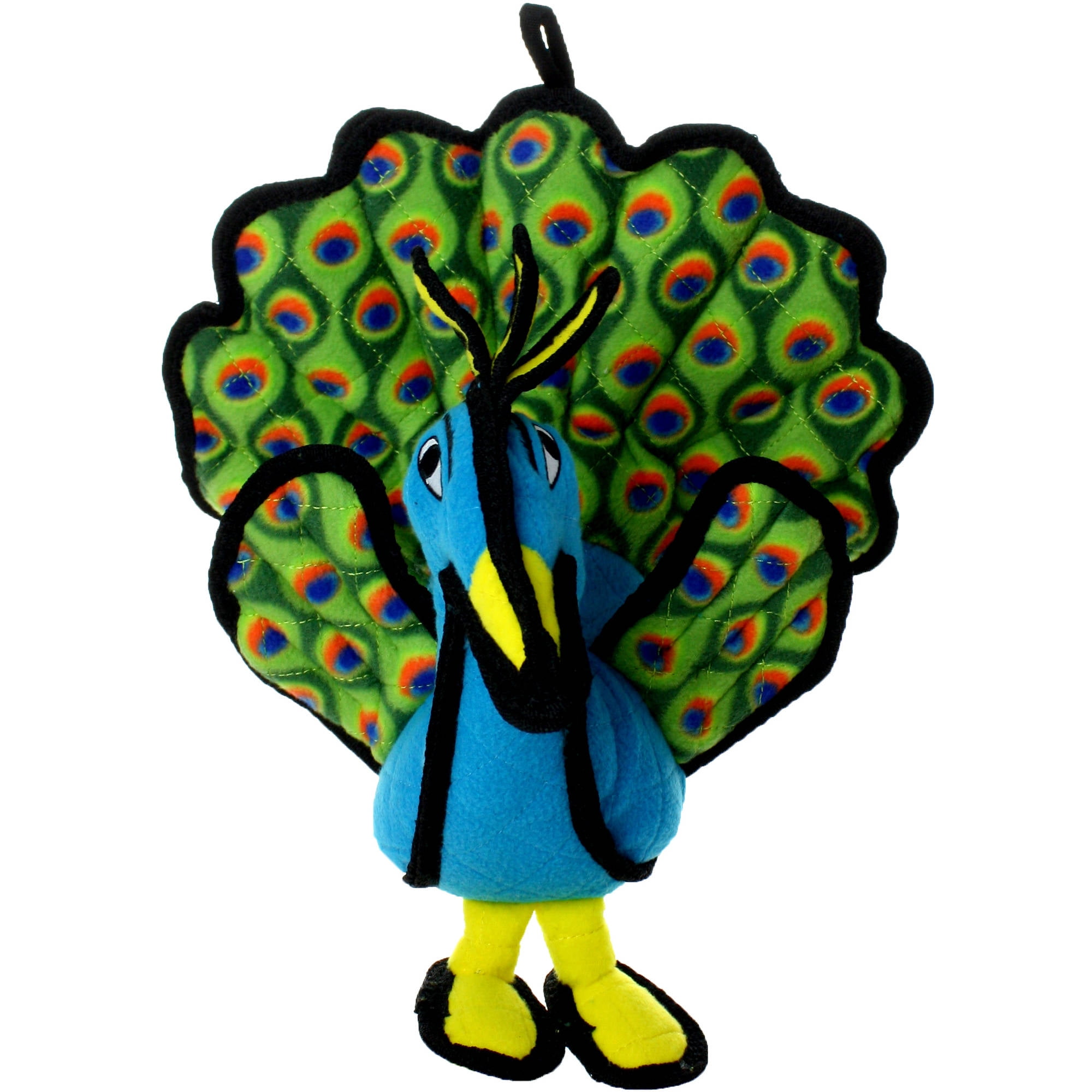 Tuffy's Zoo Peacock Plush Dog Toy, Multicolor