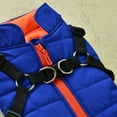 thumbnail image 6 of Aosijia Dog Coat with Harness Winter Dog Fleece Jacket Zipper Puppy Small Dog Clothes for Smal Medium Large Dogs Blue M, 6 of 12