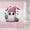 Pink, variant on Rainbow Ghost Shower Curtain Set Halloween Bath Curtain 72" Wx72 L, Watercolor Silhouette Cute Room Decor Aesthetic Kawaii Bowknot Bow Bathroom Accessories