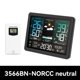 thumbnail image 2 of Termómetro para Exteriores con Enchufe USB, Reloj Meteorológico Multifuncional, Termómetro Digital Inalámbrico, Higrómetro Inalámbrico, 2 of 8