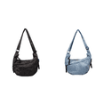 thumbnail image 1 of Bolso Lona para Mujer Hombro Con Múltiples Bolsillos Hobo Sling Bag (), 1 of 6