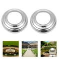 thumbnail image 3 of Garden Sphere Stand with Stainless Steel Material for Gaze Ball Decor Perfect for Garden Use Silver, 3 of 9