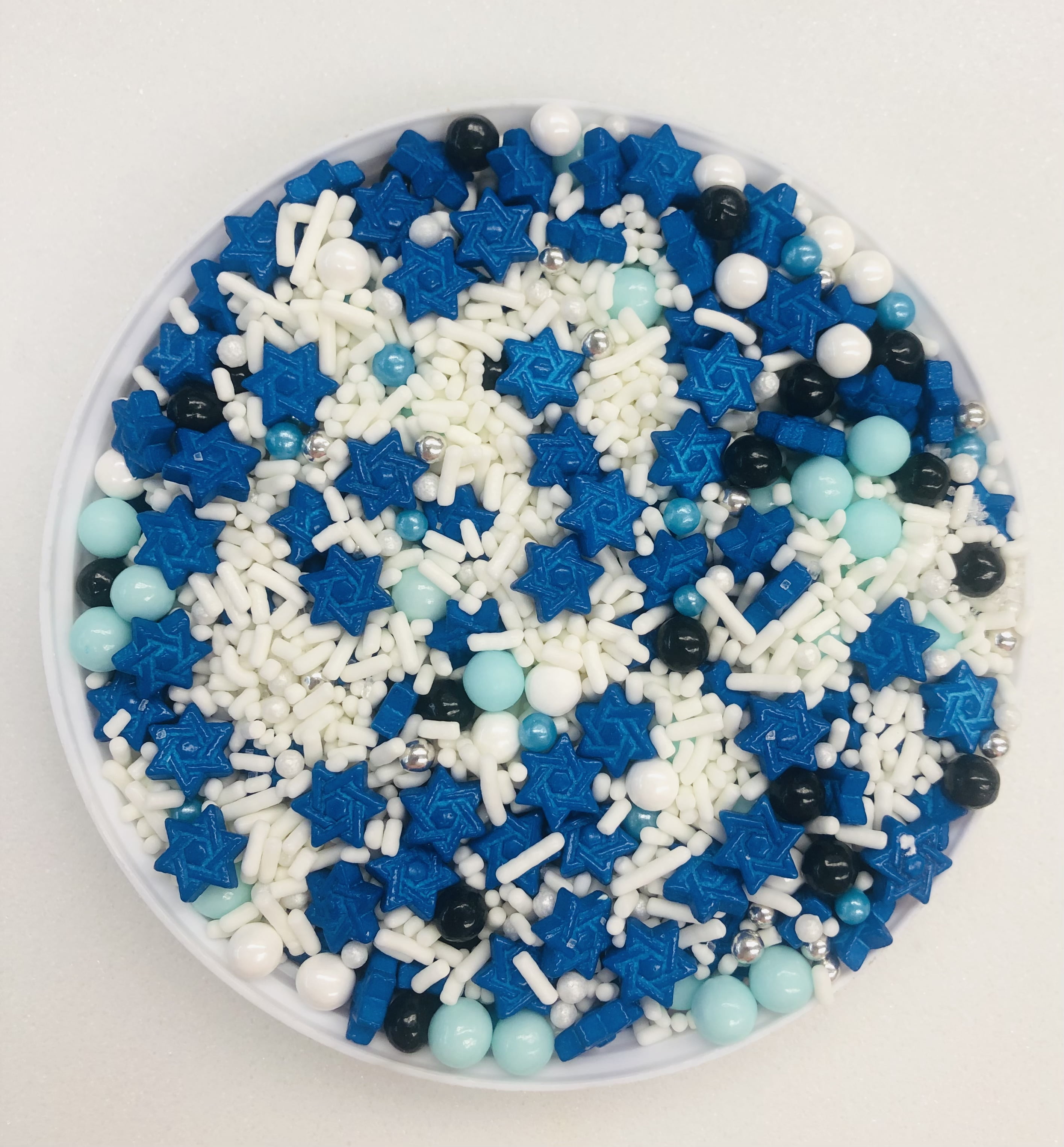 Sparkle Star of David Mix Confetti Sprinkles, Cake, Cookie, Donut