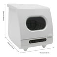 thumbnail image 3 of 1200W Portable White Countertop Dishwasher Compact Dishwasher 5 Washing Programs, 3 of 13