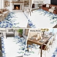thumbnail image 5 of 5x8 Area Rugs for Living Room, Blue Roses Non Slip Area Rugs for Kitchen Bedroom Entryway, Spring Floral Elegant Pastoral Flowers Botanical Washable Carpet Runner Rug Floor Mats for Bedroom, 5 of 8