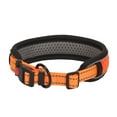 thumbnail image 3 of Gustave Reflective Dog Collar for Small Medium Large Dogs, Breathable Soft Padded Pet Collars Adjustable Nylon Puppy Safety Collar with Quick Release Buckle "Orange, XS", 3 of 11