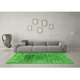 thumbnail image 3 of Ahgly Company Indoor Round Oriental Green Industrial Area Rugs, 4' Round, 3 of 4