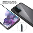 thumbnail image 2 of ORETech Compatible with Samsung Galaxy S20 Plus Case, Clear Case for Samsung S20 Plus Phone Case Thin Hard PC Silicone TPU Bumper Frame Protective Back Cover for Galaxy S20 Plus 5G 6.7" Black, 2 of 7