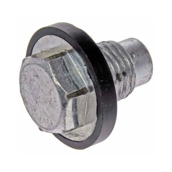 KarParts360 For Dodge Stratus 1996 97 98 99 2000 Oil Drain Plug | Steel Material | Silver | Gasket | Hex Head Drive | Fine Thread | Replacement For 11128-EZ40A