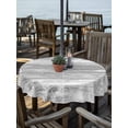 thumbnail image 2 of Outdoor Tablecloth with Umbrella Hole for Patio/Picnic/Party/Camping, Grey Coastal Waterproof Table Cloth Round Cover Washable, Summer Ocean Sea Ombre Starfish Corals (Dia 54"), 2 of 8