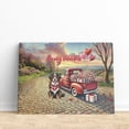 thumbnail image 3 of Be My Valentine's Bernese Mountain Dog Truck Full of Love Flower Balloon Horizontal Matte Canvas Poster Berner Lover Gifts Wall Art Home Decor - 02029, 3 of 5