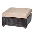 thumbnail image 1 of TKC Belle Patio Wicker Ottoman in Wheat, 1 of 2