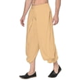 thumbnail image 2 of eloria Men's Dhoti Indian Men's Rayon Dhoti Aladdin Style Pants, Color: Macaroon | Free Size, 2 of 5