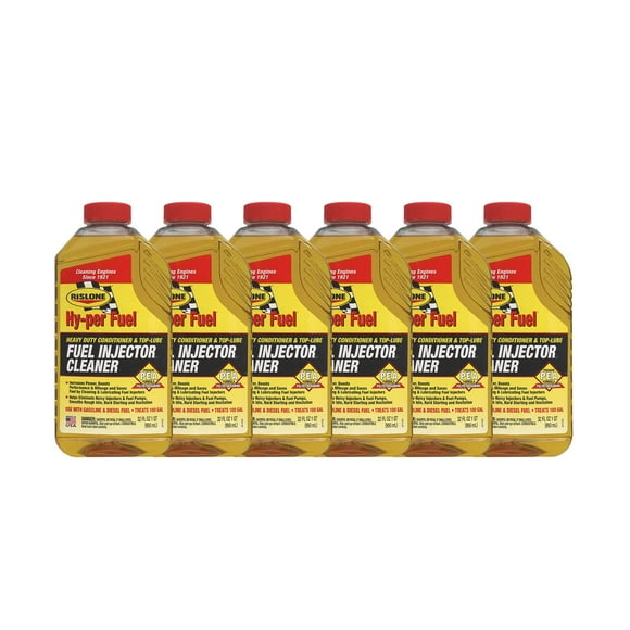 Rislone 4732-6PK Fuel Injector Cleaner with Upper Cylinder Lubricant - 32 oz., (Pack of 6)