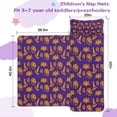 thumbnail image 5 of Halloween Witch Hat Bat Pattern Toddler Nap Mats for Kids Preschool,50"x20" Sleeping Mat Bag or Kids,Toddler Sleeping Bag,Toddler Nap Mat or Daycare, 5 of 6