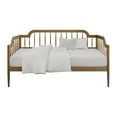 thumbnail image 3 of Castle Place Mid-Century Twin Wooden Spindle Daybed, Light Oak, 3 of 10