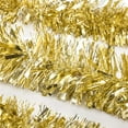 thumbnail image 3 of 16 Feet Christmas Foil Tinsel Garland for Christmas Tree Holiday Walll Rail Home Office Event Wedding Birthday Party Decor-Silver, 3 of 7