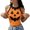 Orange, variant on Womens Sleeveless Tank Tops Halloween Pumpkin 3D Printed Decorative Crop Top With A Festive Short Style See Through And Top Basic Camisoles