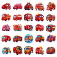 thumbnail image 2 of Paquete de pegatinas Fire Truck Anime, vinilo impermeable, 50 unidades, 2 of 2