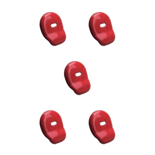 Transemion Easy To Install Car Outer Tailgate Handle Covers For Enhancement Durable And Long-Lasting Stylish Race Red 5Set