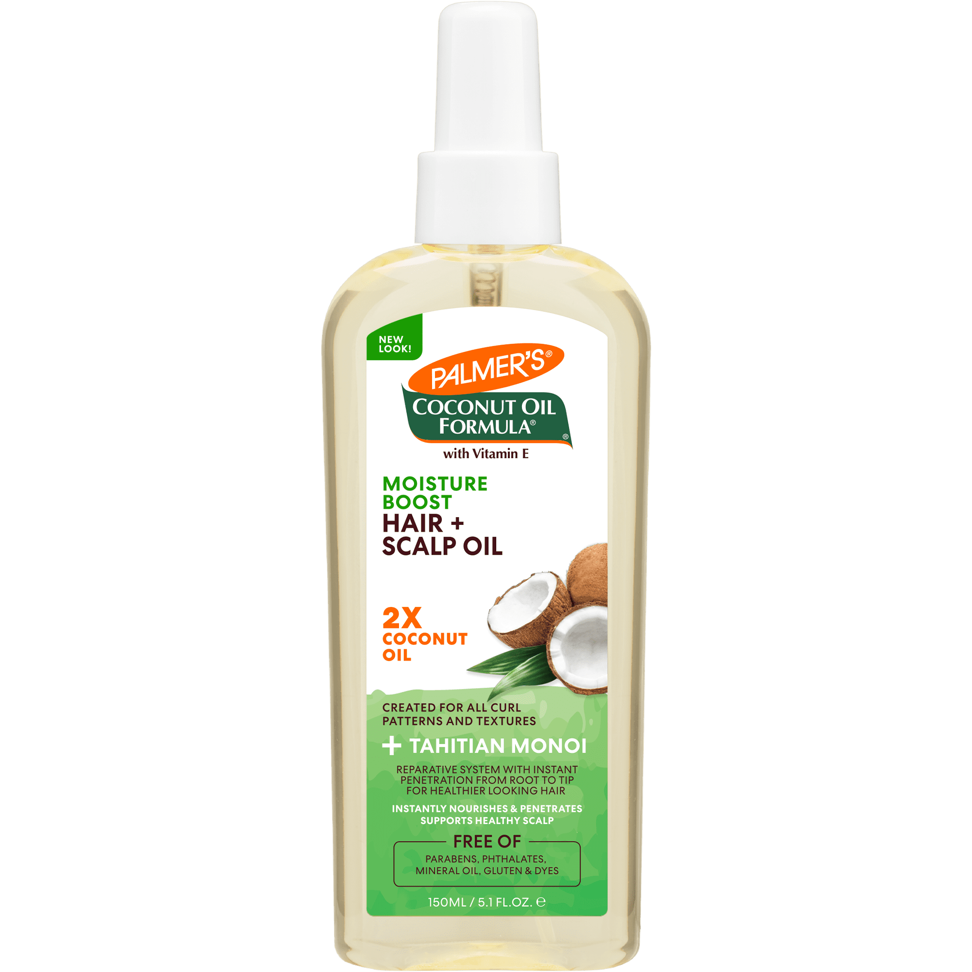 Palmer's Coconut Oil Formula Moisture Boost Hair & Scalp Oil, 5.1 fl. oz. -  Walmart.com