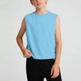 thumbnail image 2 of NAISIBABY Boys Cotton Tank Tops, Sleeveless Summer Casual Breathable Kids Athletic Muscle Shirt Blue 3T, 2 of 6