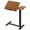 Brown, variant on EDX Overbed Bedside Desk, Rolling Laptop Stand Tray Overbed Table with Wheels and Height Adjustable for Laptop Bed Sofa,White