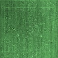 thumbnail image 1 of Ahgly Company Indoor Square Oriental Emerald Green Industrial Area Rugs, 4' Square, 1 of 4