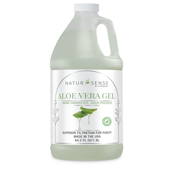 Gel de aloe vera NTRSNS Organic 1.9L 100% puro para cabello y piel