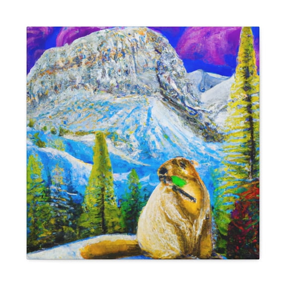 Marmot in Reverie - Canvas