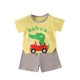 thumbnail image 5 of Odeerbi 6M-6Y Niños Niñas Trajes de Verano Impreso Algodón Manga Corta Camiseta Pantalones Cortos Conjunto de Dos Piezas Cintura Elástica, 5 of 5
