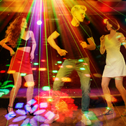 Party Lights DJ Disco Ball Light 5-in-1 Laser Strobe Projection Light DMX Control Sound Activation and Remote Control Live Performance Family Gathering, Club, bar, Karaoke, Birthday Holiday Carnival