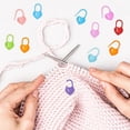 thumbnail image 5 of ZOURIH 100 Pcs Crochet Stitch Markers Plastic Knitting Stitch Markers Heart Locking Stitch Marker Colorful Crochet Stitch Markers for Knitting Crocheting DIY Craft Project,Random Color, 5 of 8